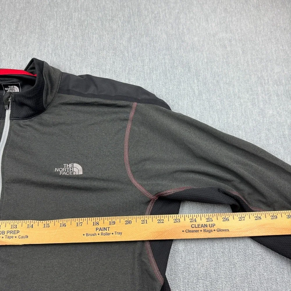 The North Face Shirt Mens XL Gray Flight VaporWick 1/4 Zip Activewear Athletic